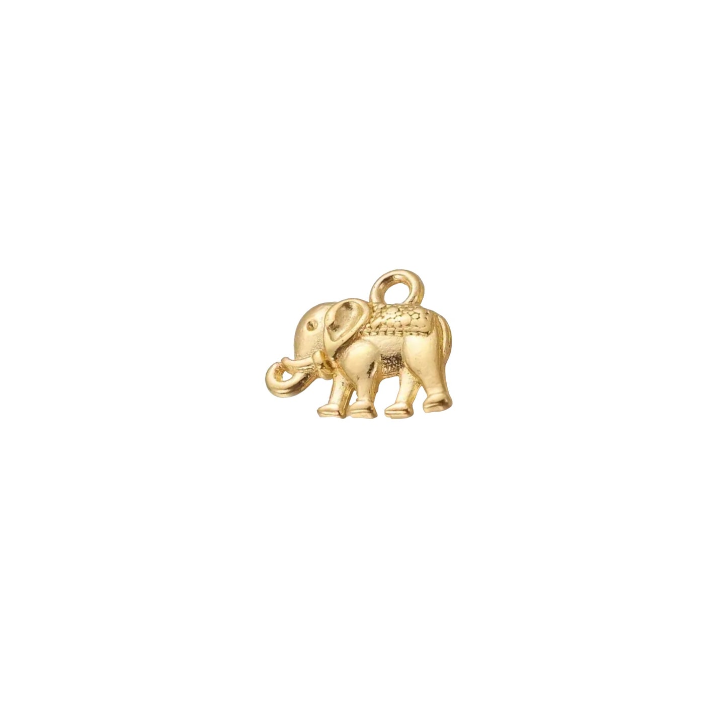 Gold Elephant Charm
