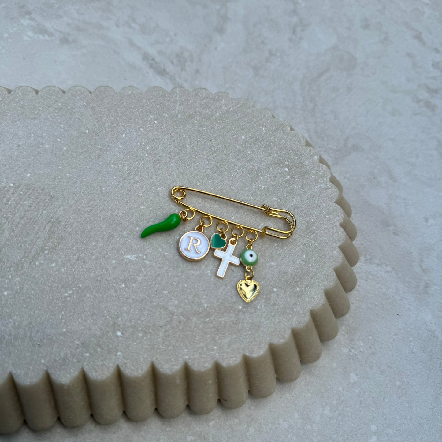 Double Hanging Evil Eye Charm