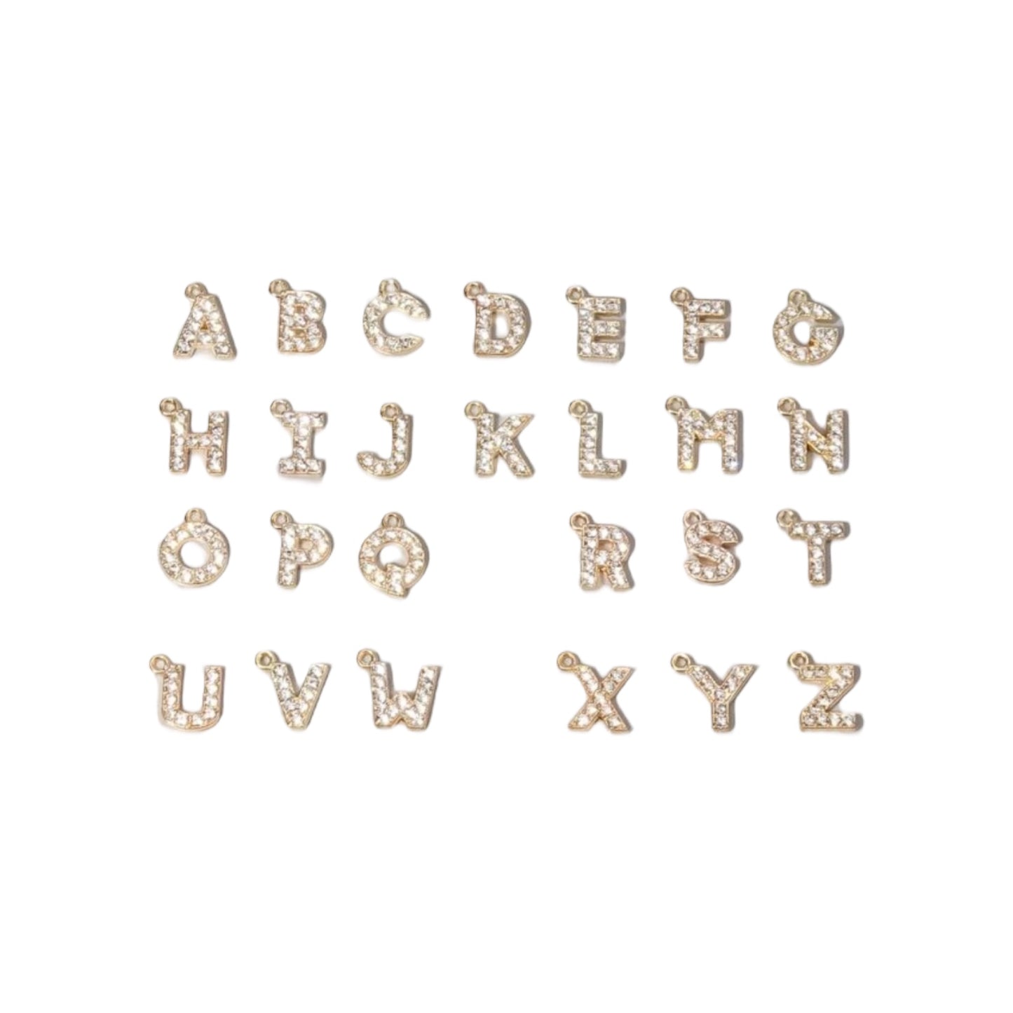 Letter Sparkly Charm