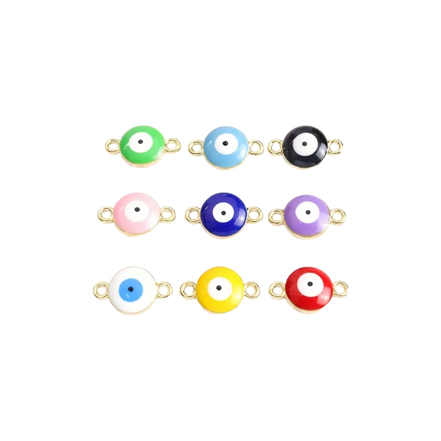 Double Hanging Evil Eye Charm
